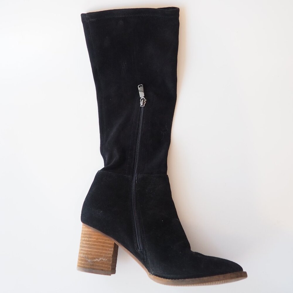 Blondo Suede Knee-High Boots - Picture 2 of 8